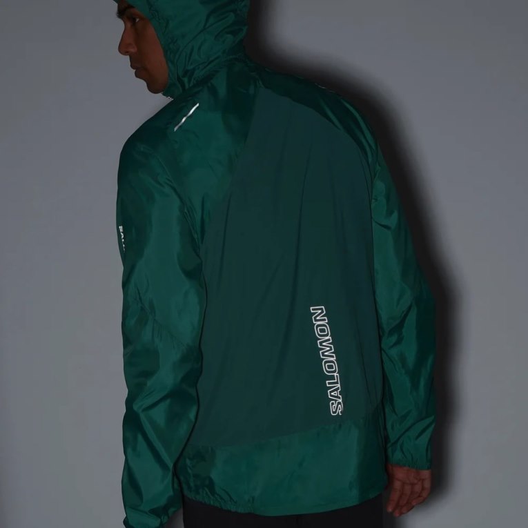 Green Salomon Bonatti Cross Men's Windbreaker | PH 81472S